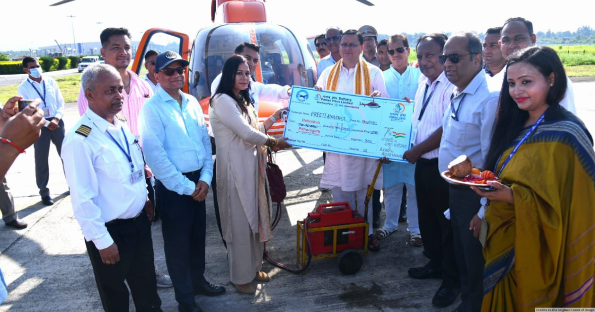 Uttarakhand govt launches weekly helicopter service from Jolly Grant Airport